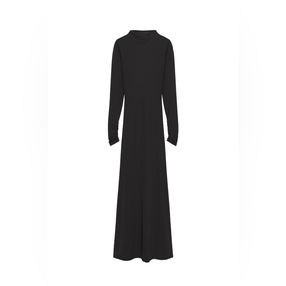 ZARA OPEN-BACK CREPE DRESS - Picture 8 of 12